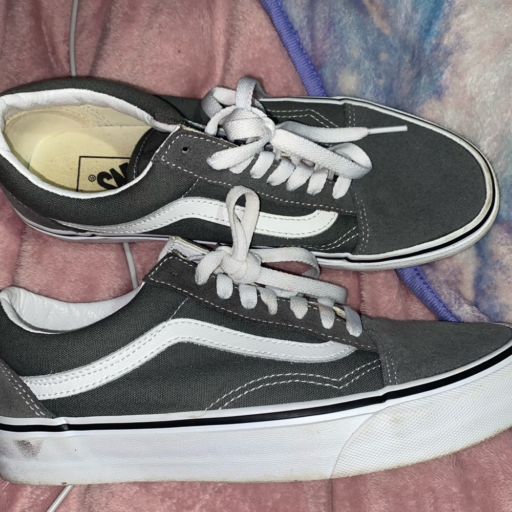 Grey Old Skool Vans